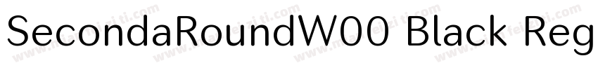 SecondaRoundW00 Black Regular字体转换